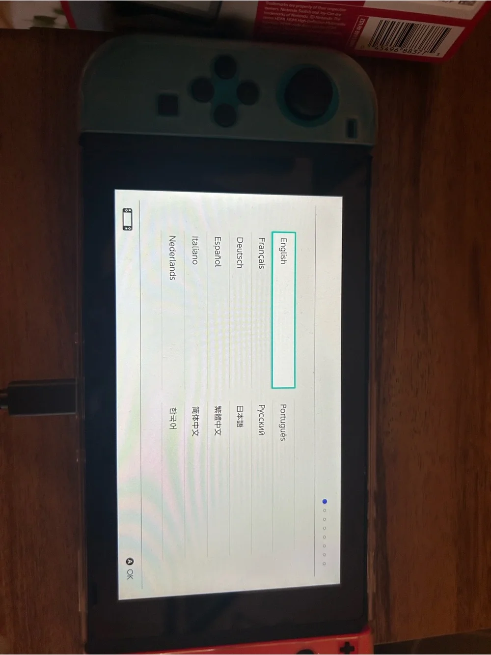 Nintendo Switch Console with Neon Red & Neon Blue Joy-Con Controllers